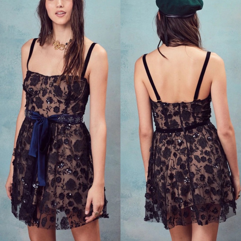 NWT For Love & Lemons Beatrice Mini Dress